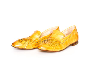 La Bottega di Lisa Flat Shoes with Fringes 2753-Ocra
