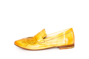 La Bottega di Lisa Flat Shoes with Fringes 2753-Ocra