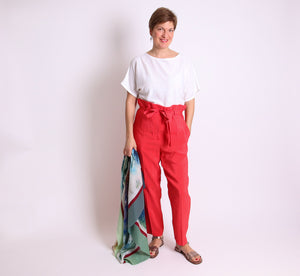 TELA RED TROUSERS