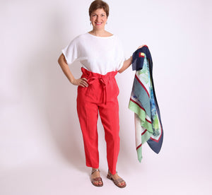 TELA RED TROUSERS